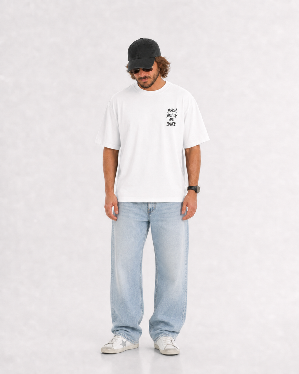 Camiseta blanca DEIPARII, frente